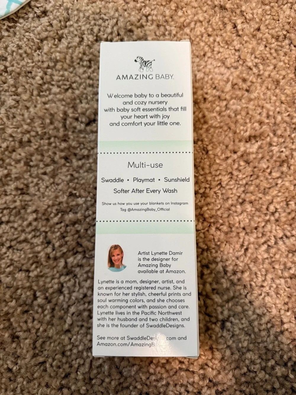 NWT Newborn Muslin Swaddle Blanket - Sage Green
